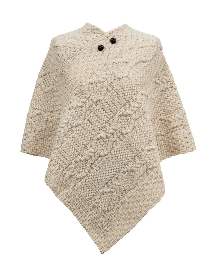 Fitzpatrick Clan Aran Poncho - Image 3