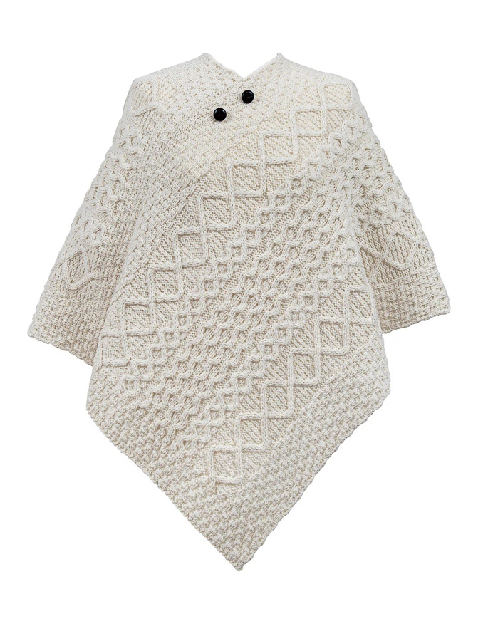 Green Clan Aran Poncho - Image 6