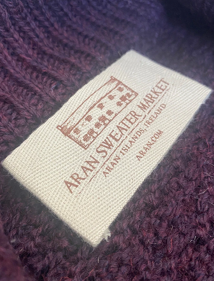 Hooded Merino Aran Jacket - Image 9