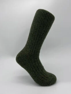 Gents Irish Wool Socks - Army Green