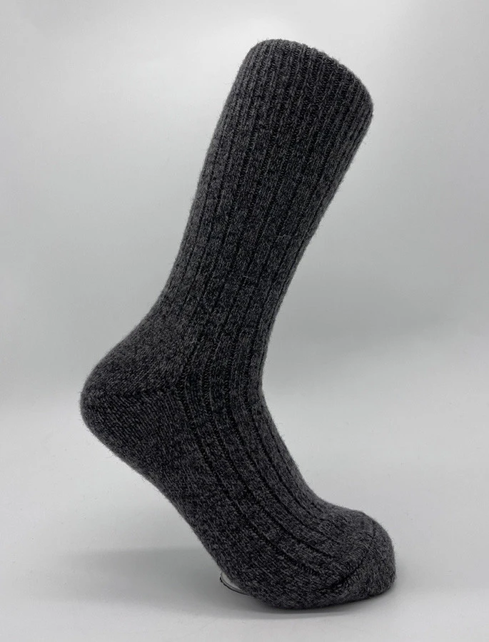 Gents Irish Wool Socks - Dark Grey