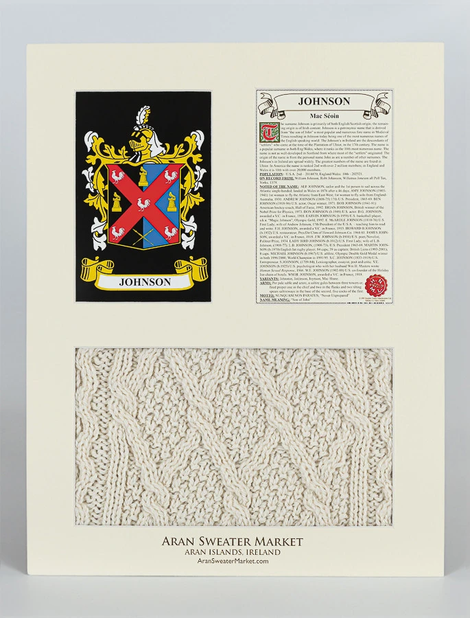 Johnson Clan Aran & History Display - Image 2