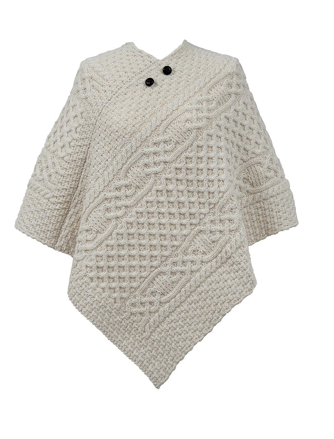 Jones Clan Aran Poncho - Image 5
