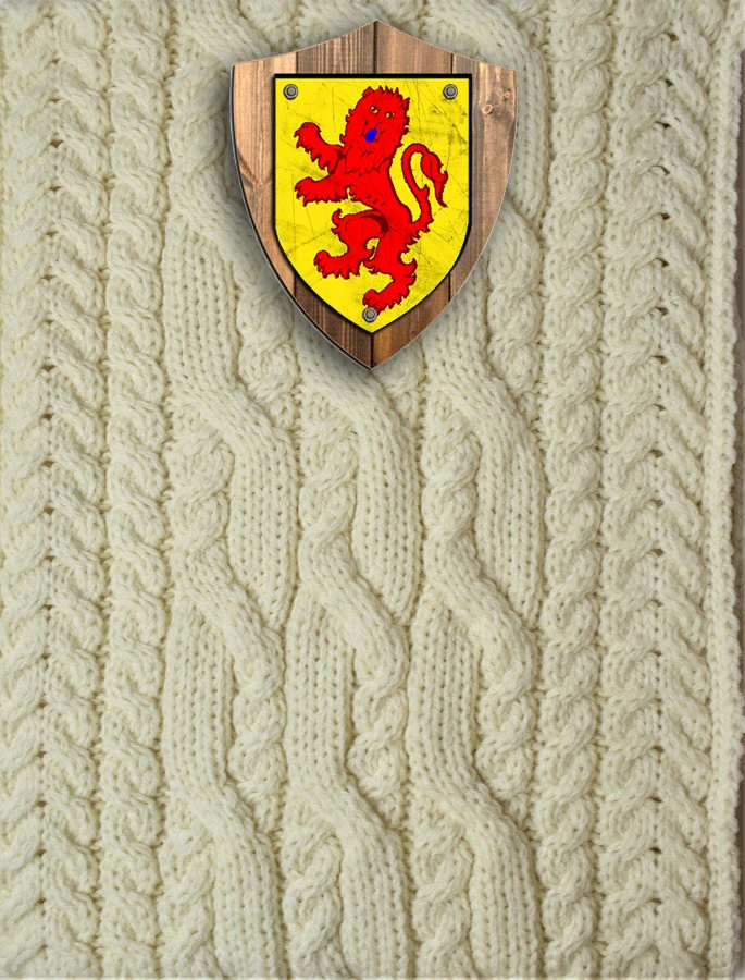 Lawlor Clan Aran Throw - Image 2