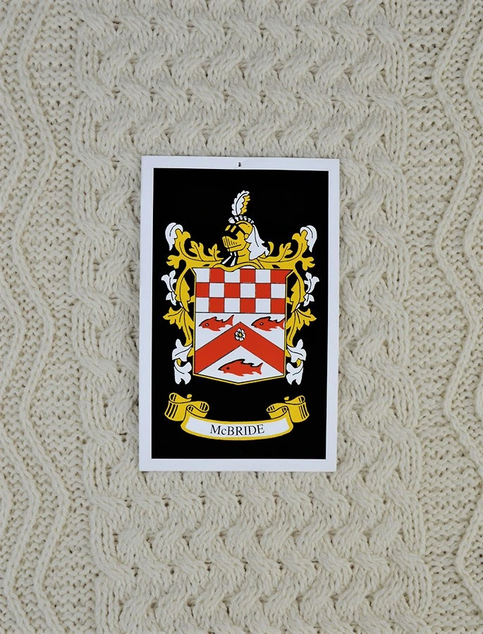 Mc Bride Clan Aran Throw