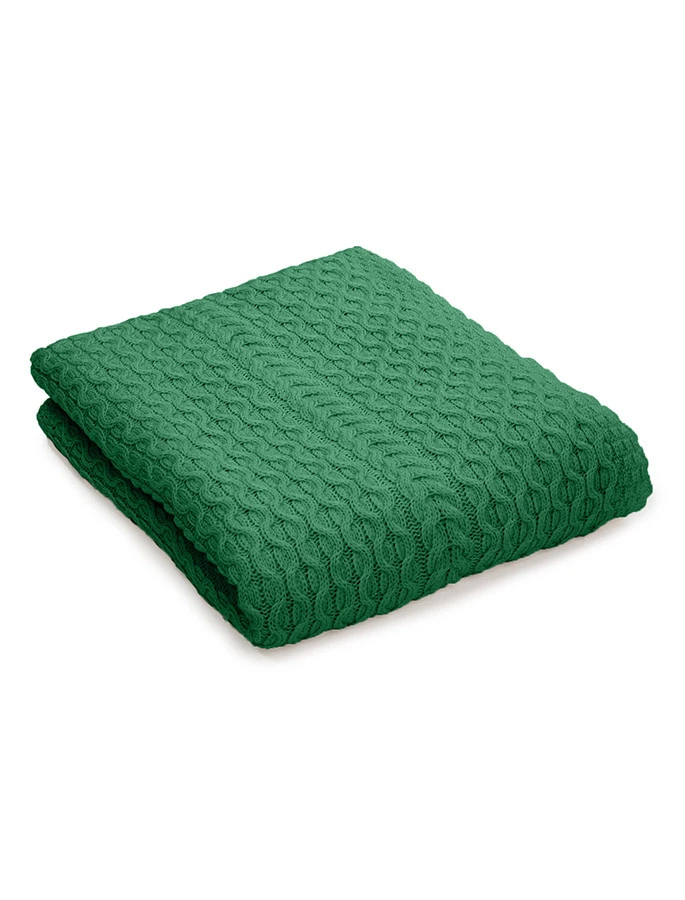Aran Merino Wool Honeycomb Throw - Image 2