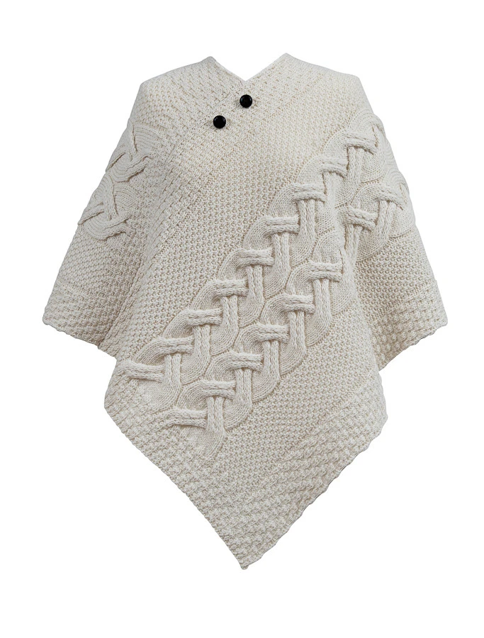 Molloy Clan Aran Poncho - Image 5