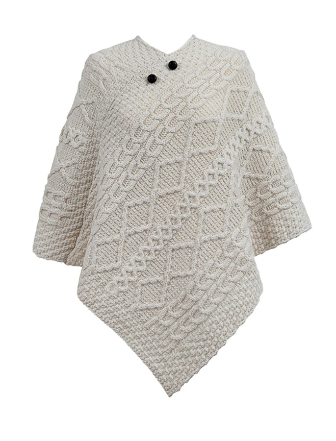 Matthews Clan Aran Poncho - Image 6