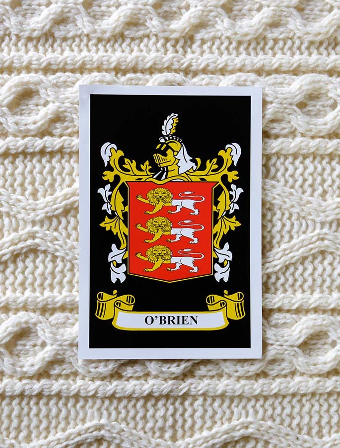 O'Brien Clan Aran Throw