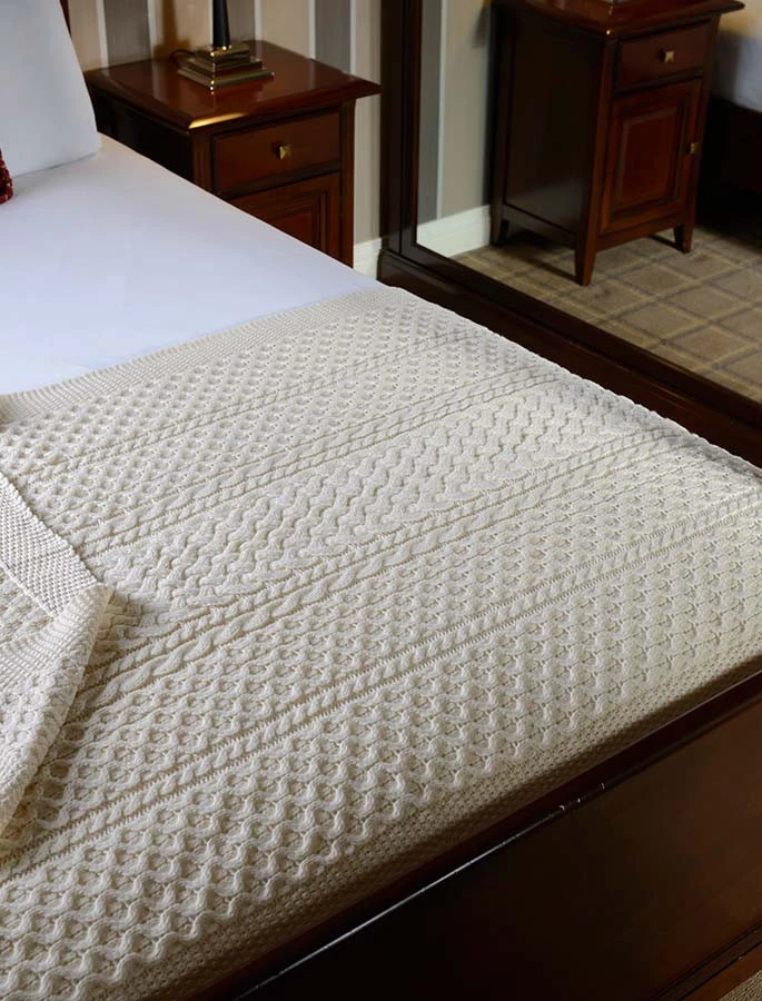 O'Reilly Clan Aran Throw - Image 2
