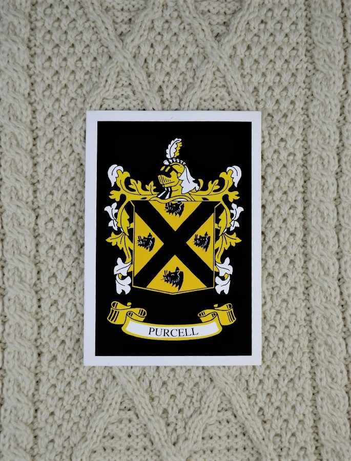 Purcell Clan Aran Throw - Image 2