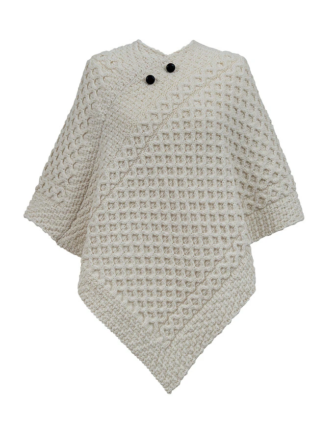 Patterson Clan Aran Poncho - Image 3