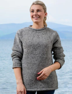 Roll Neck Sweater - Fisherman's Sweater