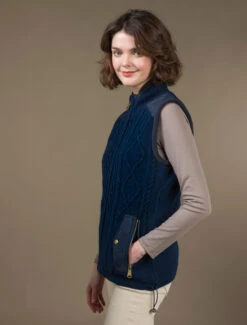 Aran Cable Knit Body Warmer