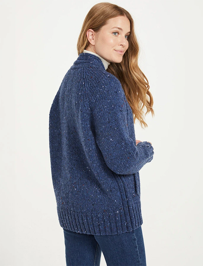 Ladies V-Neck Donegal Wool Cardigan - Image 9