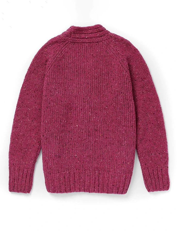 Ladies V-Neck Donegal Wool Cardigan - Image 6