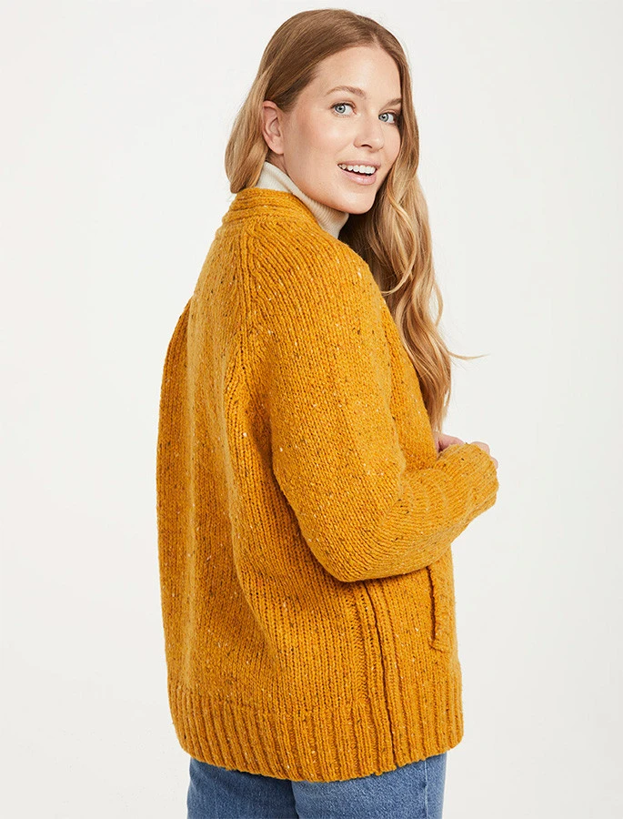 Ladies V-Neck Donegal Wool Cardigan - Image 20