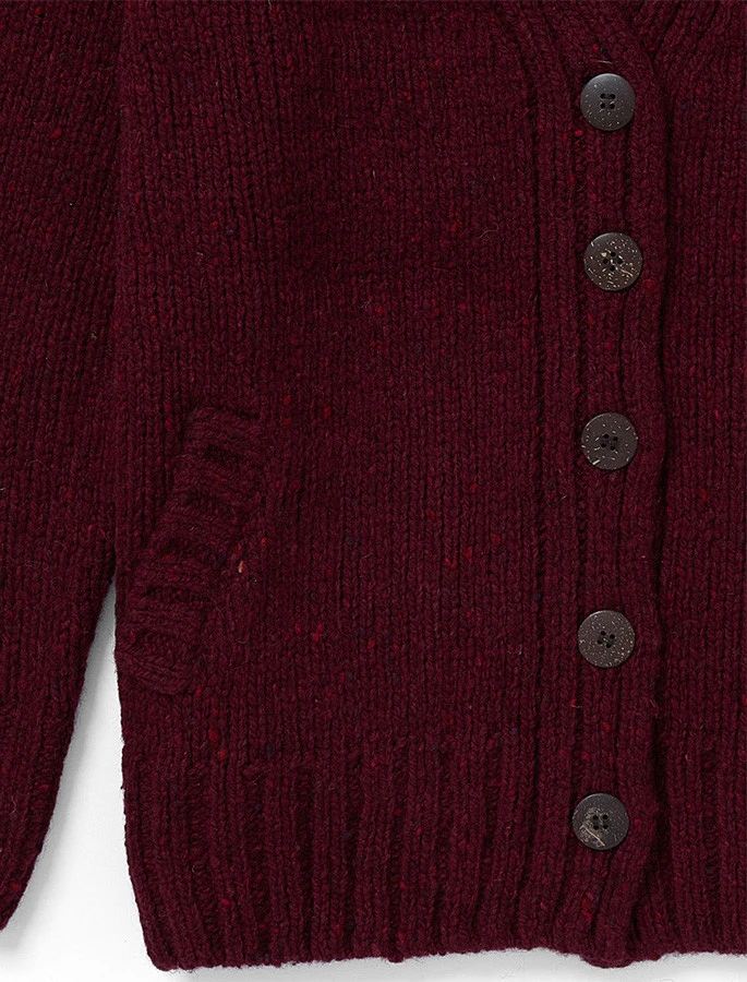 Ladies V-Neck Donegal Wool Cardigan - Image 5