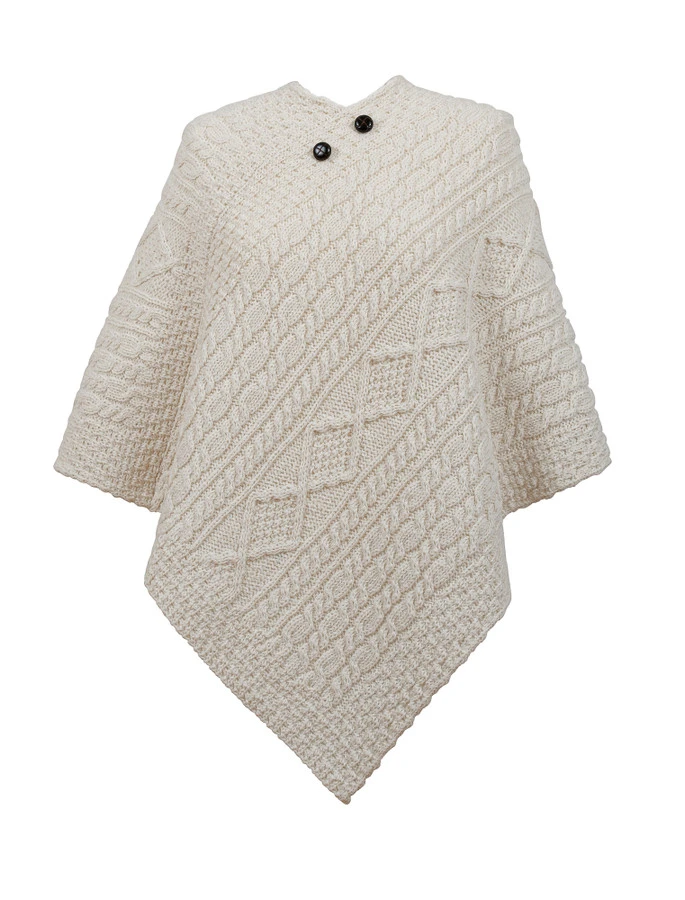 Richards Clan Aran Poncho - Image 4