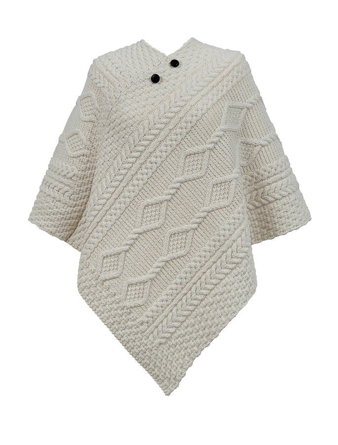 Russell Clan Aran Poncho - Image 2