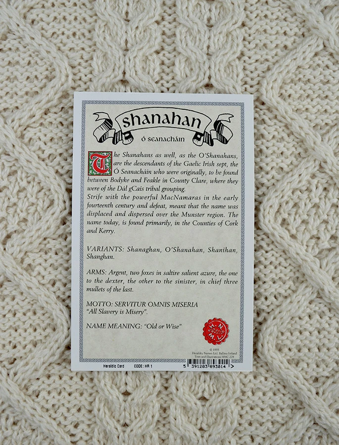 Shanahan Clan Aran Throw - Image 3