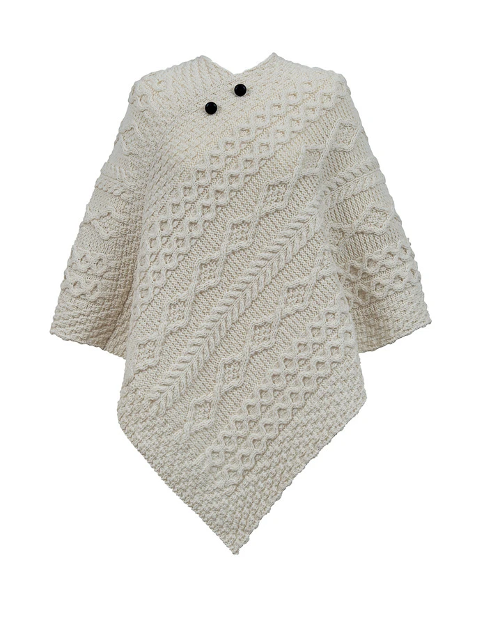 Scully Clan Aran Poncho - Image 3