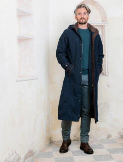 Emmet Waterproof Long Coat - Navy
