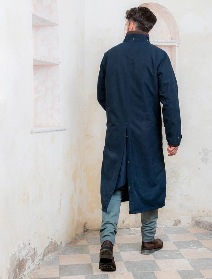 Emmet Waterproof Long Coat - Navy - Image 8