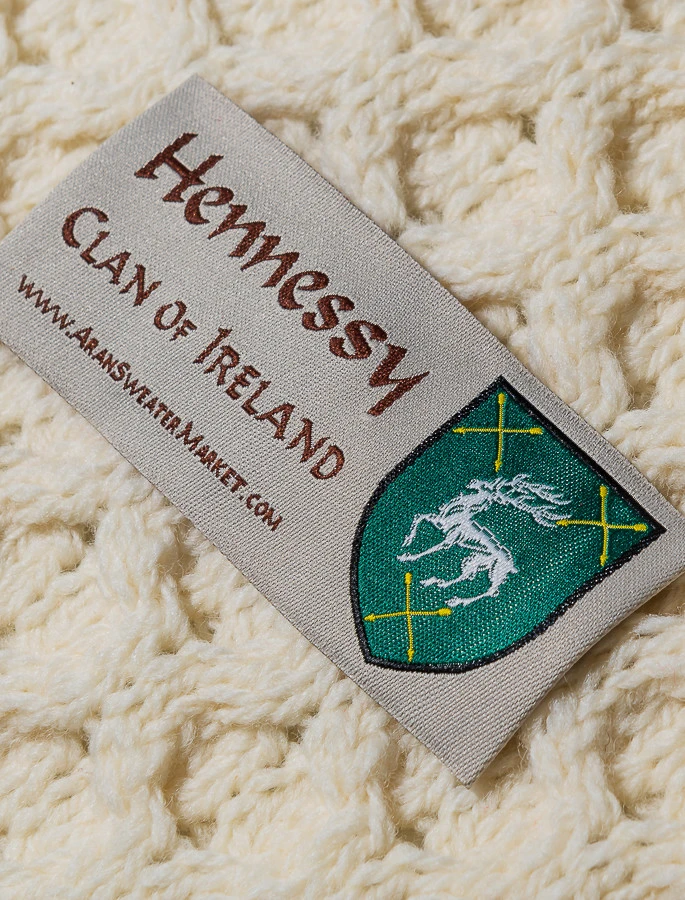 Hennessy Clan Aran Poncho - Image 3