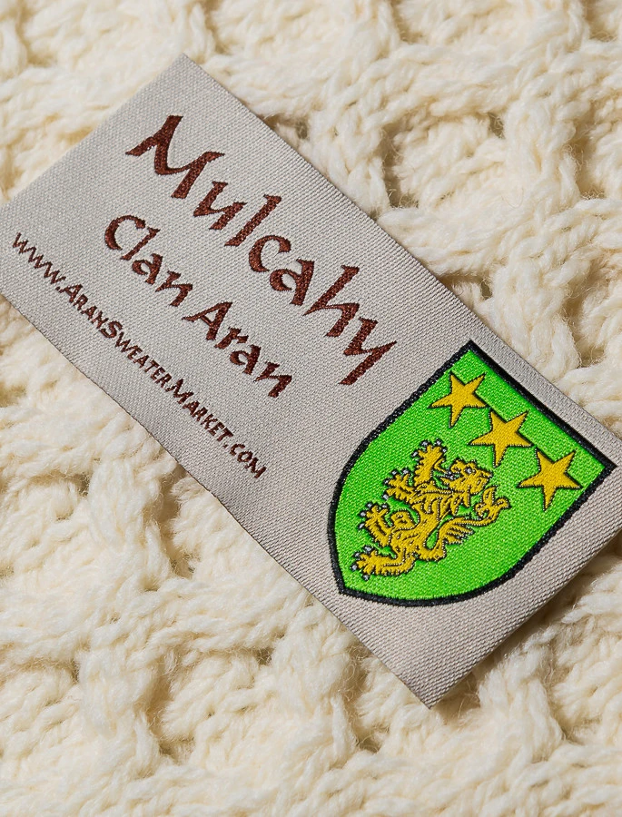 Mulcahy Clan Aran Poncho - Image 4