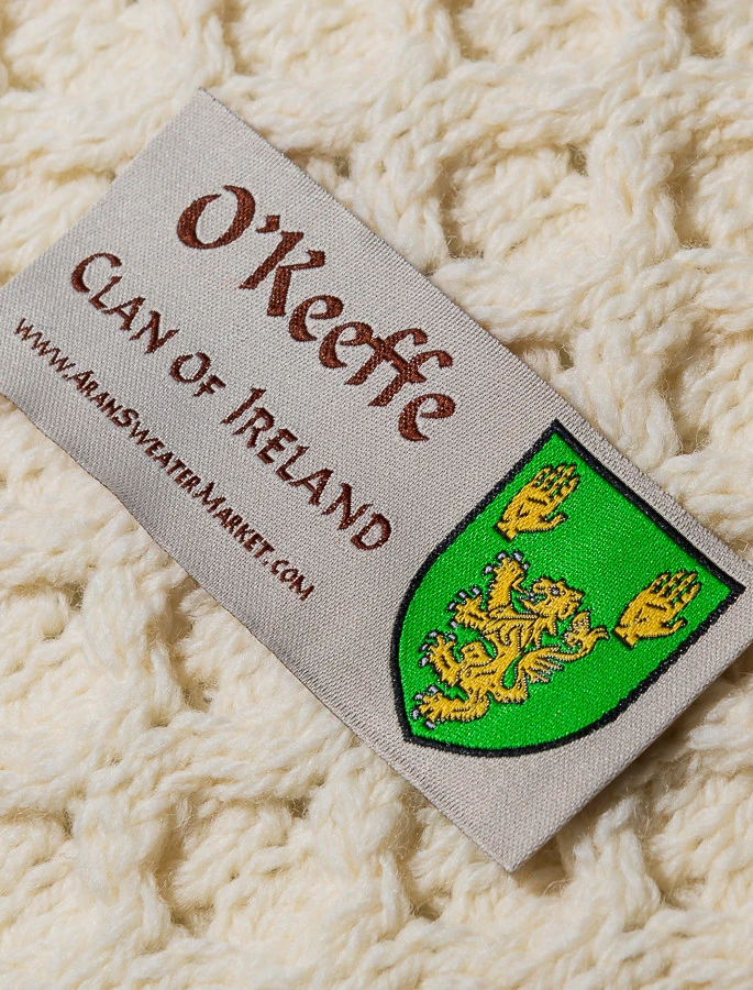O'Keeffe Clan Aran Throw - Image 2