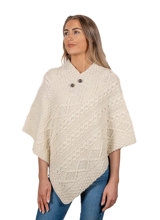 Russell Clan Aran Poncho - Image 6