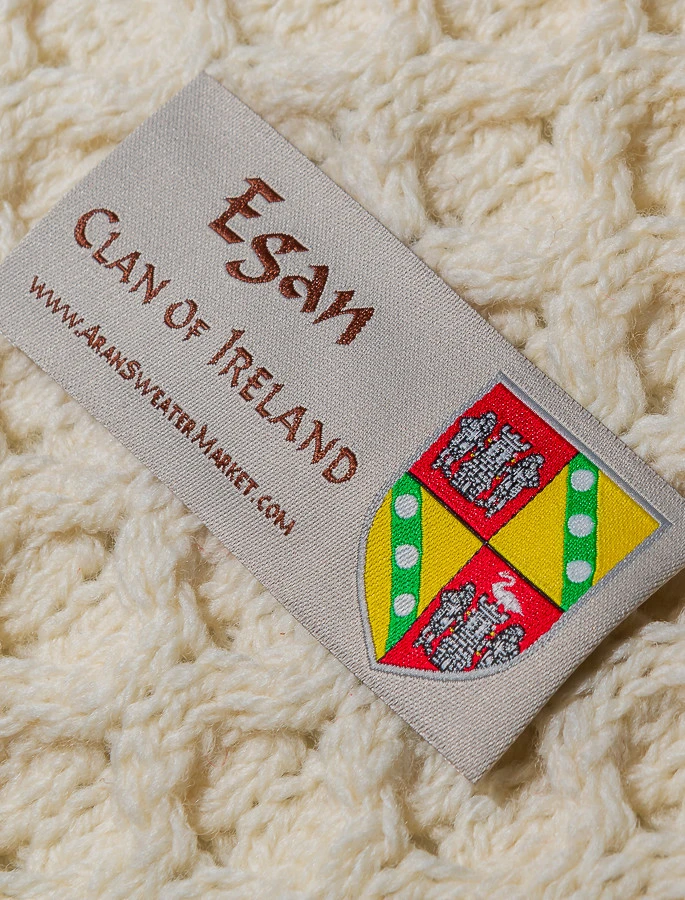 Egan Clan Aran Poncho - Image 4