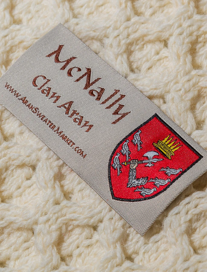 Mc Nally Clan Aran Poncho - Image 5