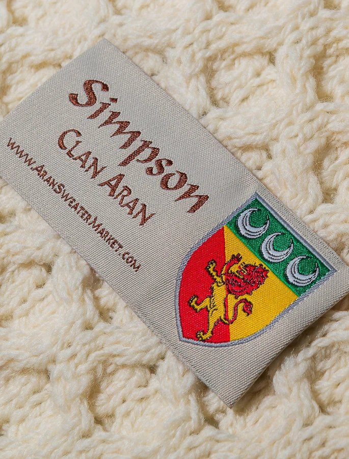 Simpson Clan Aran Poncho - Image 6