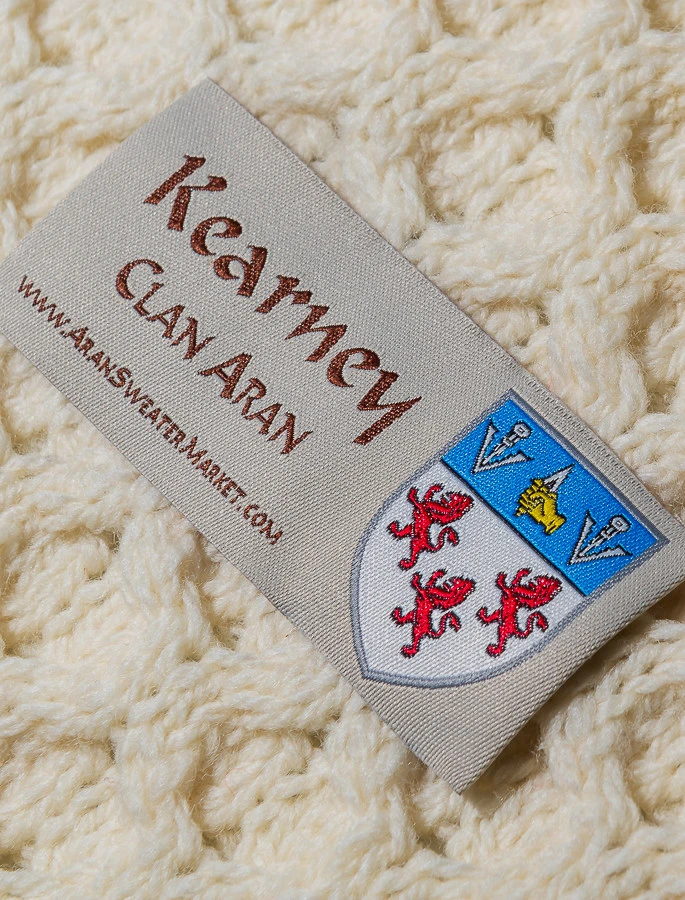 Kearney Clan Aran Poncho - Image 2
