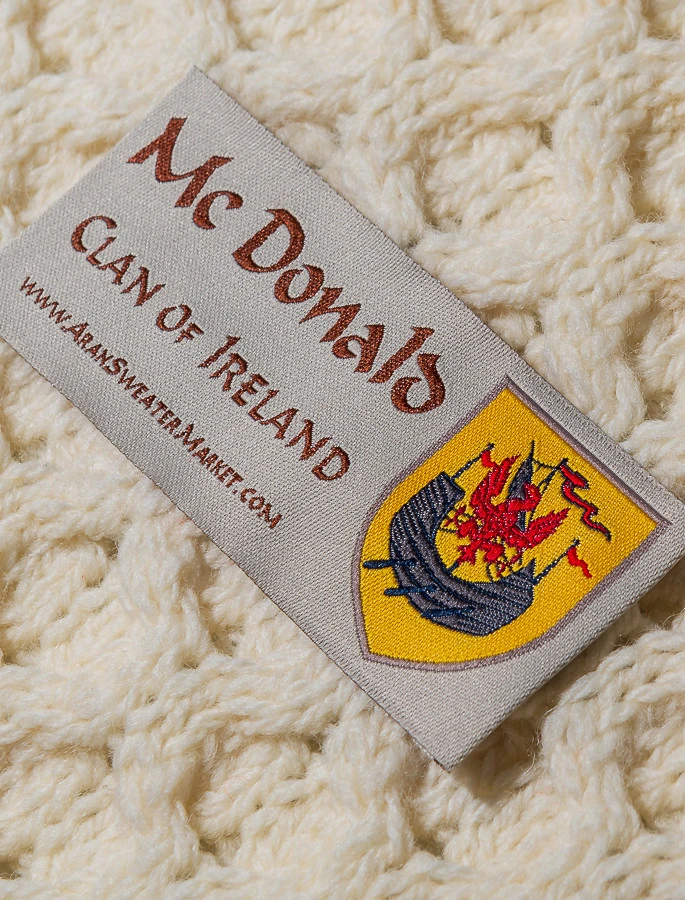 Mc Donald Clan Aran Throw - Image 3