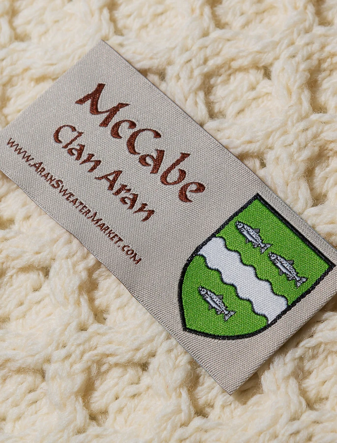 Mc Cabe Clan Aran Throw - Image 4