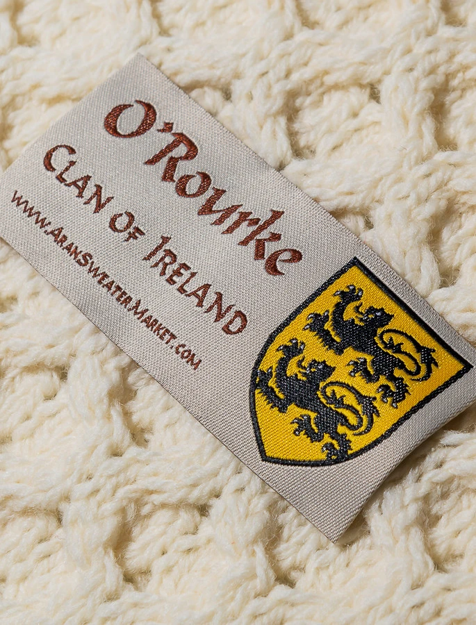 O'Rourke Clan Aran Throw - Image 4