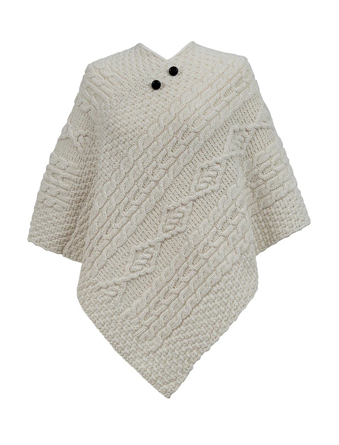 Simpson Clan Aran Poncho - Image 3