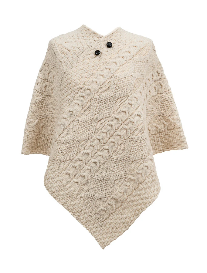 Whelan Clan Aran Poncho - Image 3