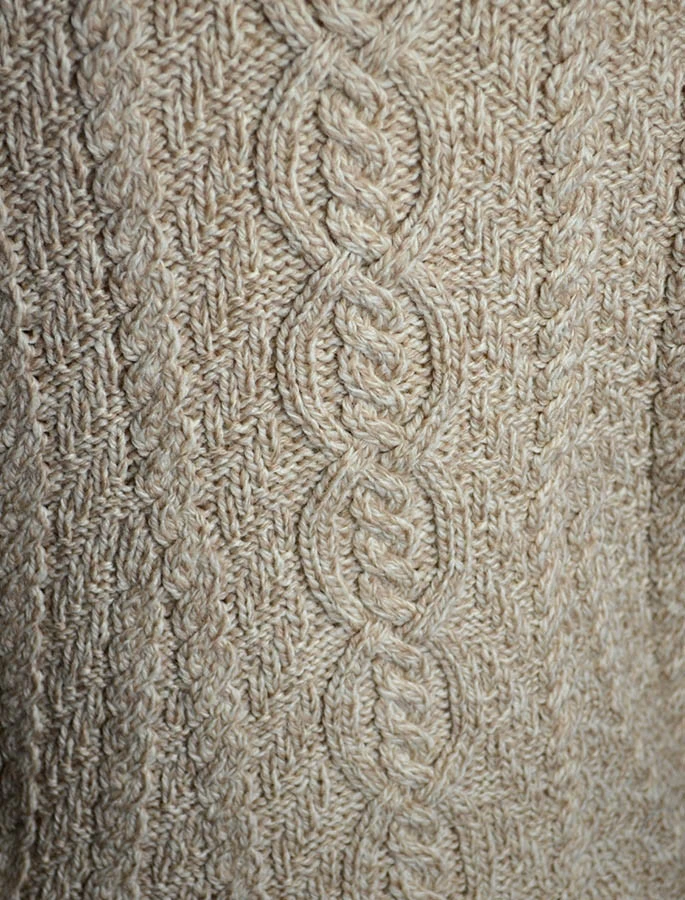 Large Collar Aran Coat - Image 7