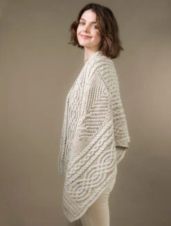 Celtic Fairy Tree Cable Knit Shawl