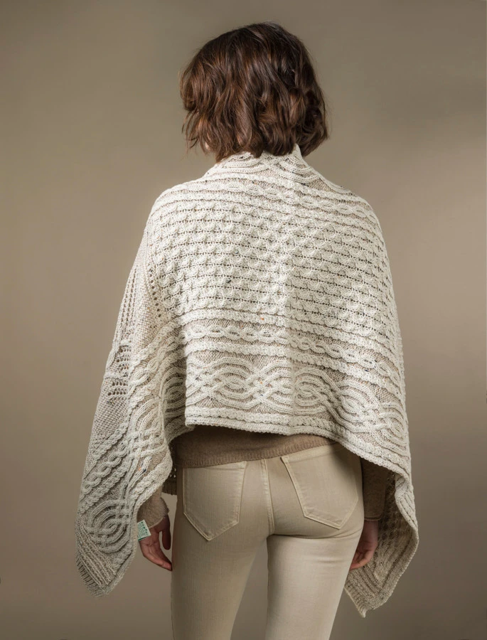 Celtic Fairy Tree Cable Knit Shawl - Image 13