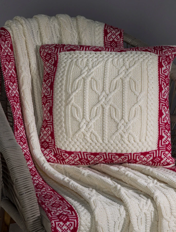 Aran Soft Jacquard Cushion Cover - Image 3