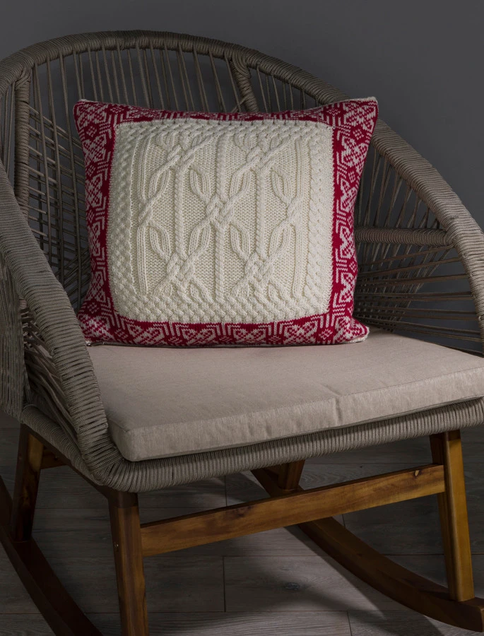 Aran Soft Jacquard Cushion Cover - Image 4