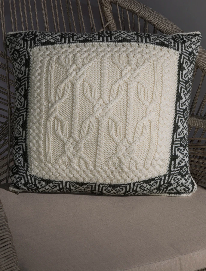 Aran Soft Jacquard Cushion Cover