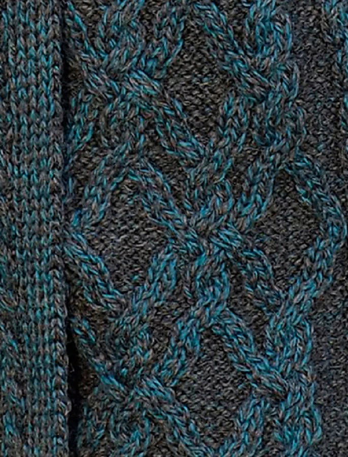 Plated Cardigan With Celtic Zip - Image 3