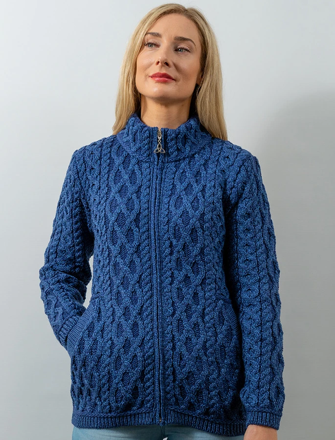 Plated Cardigan With Celtic Zip - Image 19