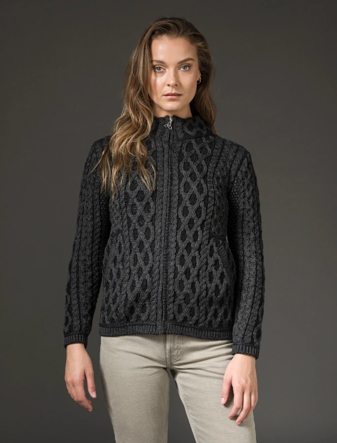 Plated Cardigan With Celtic Zip - Image 15